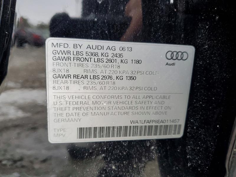 79577455 :رقم المزاد ، WA1LFAFP8EA011457 vin ، 2014 Audi Q5 مزاد بيع