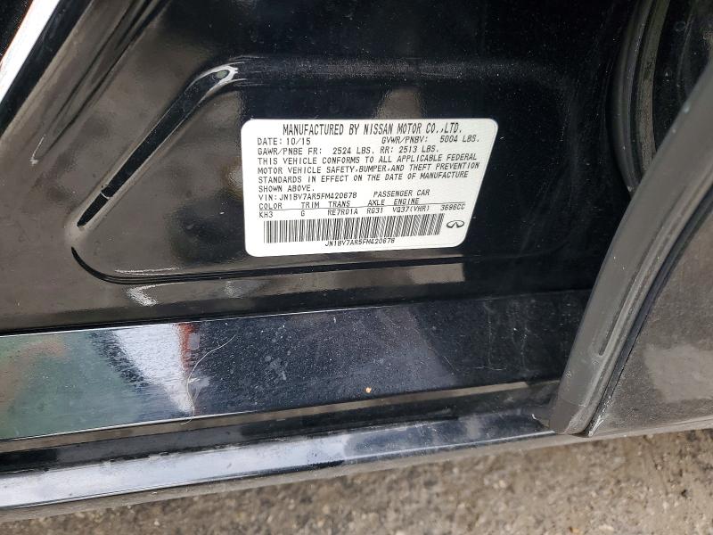 79364445 :رقم المزاد ، JN1BV7AR5FM420678 vin ، 2015 Infiniti Q50 مزاد بيع