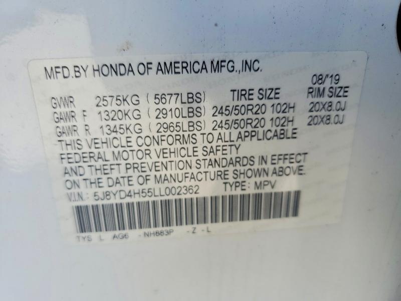 Продажа на аукционе авто 2020 Acura Mdx, vin: 5J8YD4H55LL002362, номер лота: 79740195