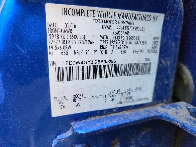 Продаж на аукціоні авто 2016 Ford F450, vin: 1FD0W4GY3GEB65096, номер лоту: 65409186
