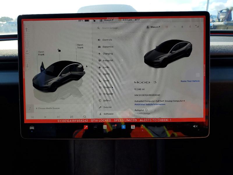Продаж на аукціоні авто 2024 Tesla Model 3, vin: 5YJ3E1EA1RF854242, номер лоту: 79370455