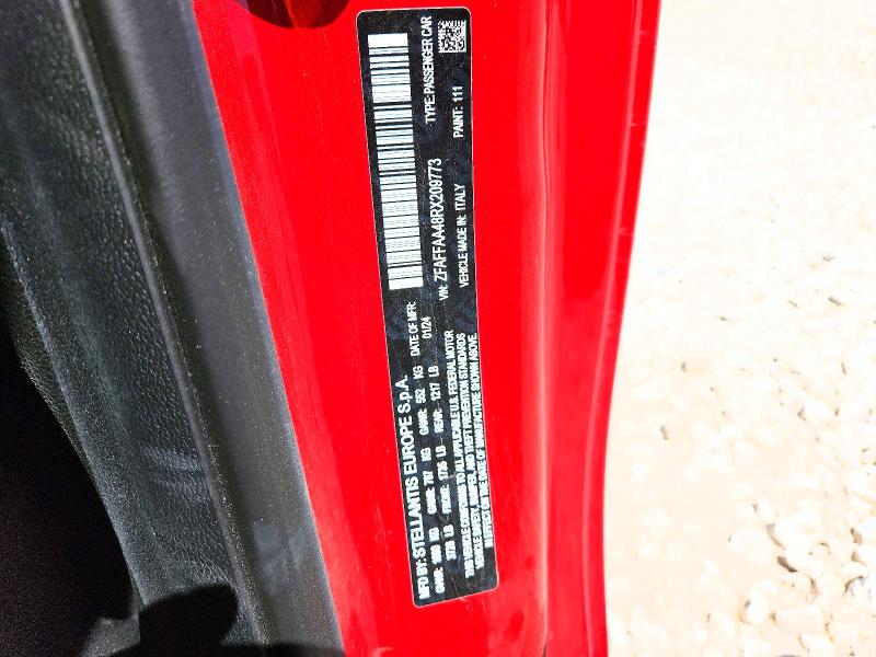 47140096 :رقم المزاد ، ZFAFFAA48RX209773 vin ، 2024 Fiat 500 مزاد بيع