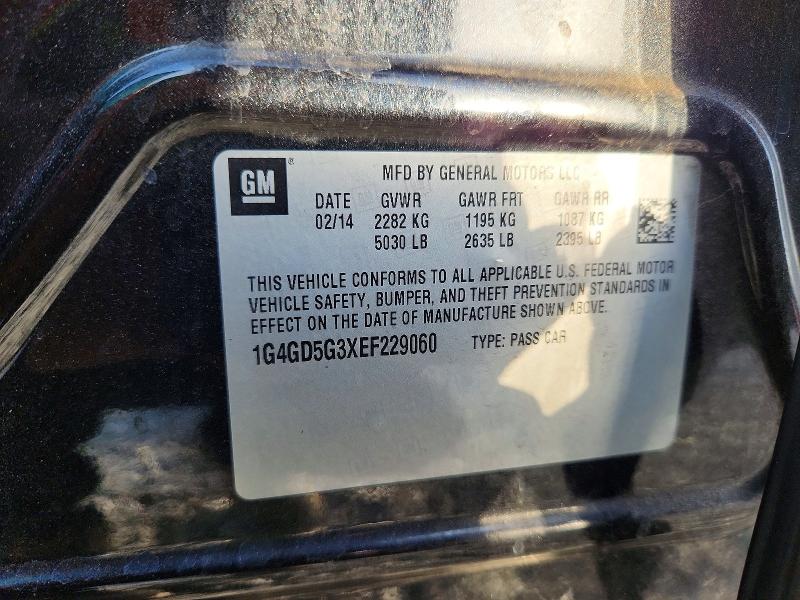 47651556 :رقم المزاد ، 1G4GD5G3XEF229060 vin ، 2014 Buick Lacrosse مزاد بيع