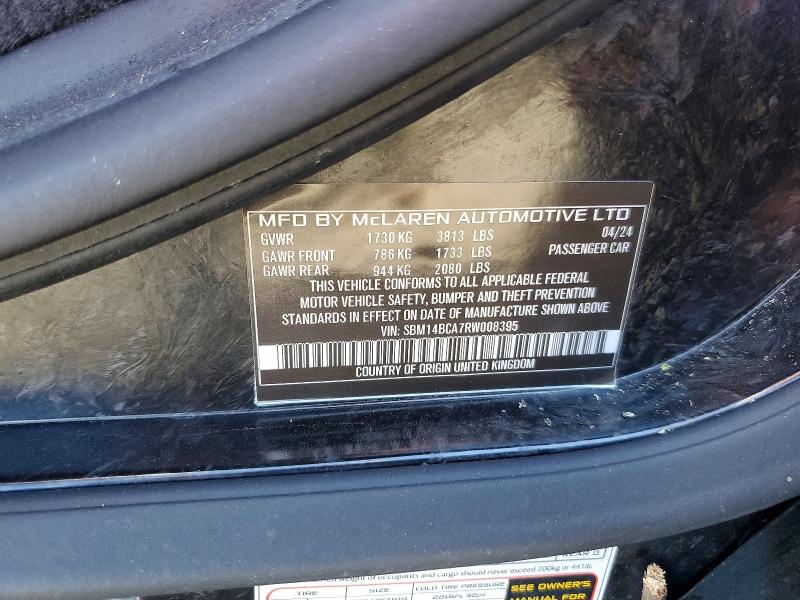 Продажа на аукционе авто 2024 Mclaren Automotive 750s, vin: SBM14BCA7RW008395, номер лота: 46722976