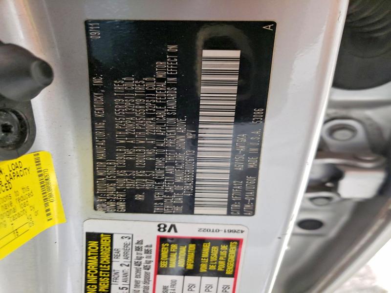 Aukcja sprzedaży 2011 Toyota Venza, vin: 4T3BA3BB5BU026713, numer aukcji: 46405766