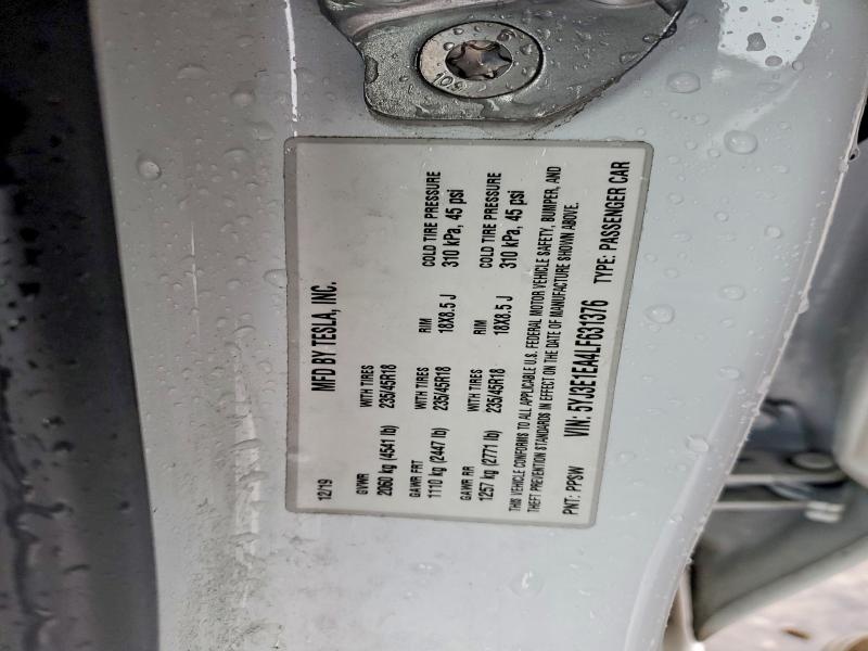 Aukcja sprzedaży 2020 Tesla Model 3, vin: 5YJ3E1EA4LF631376, numer aukcji: 47746686
