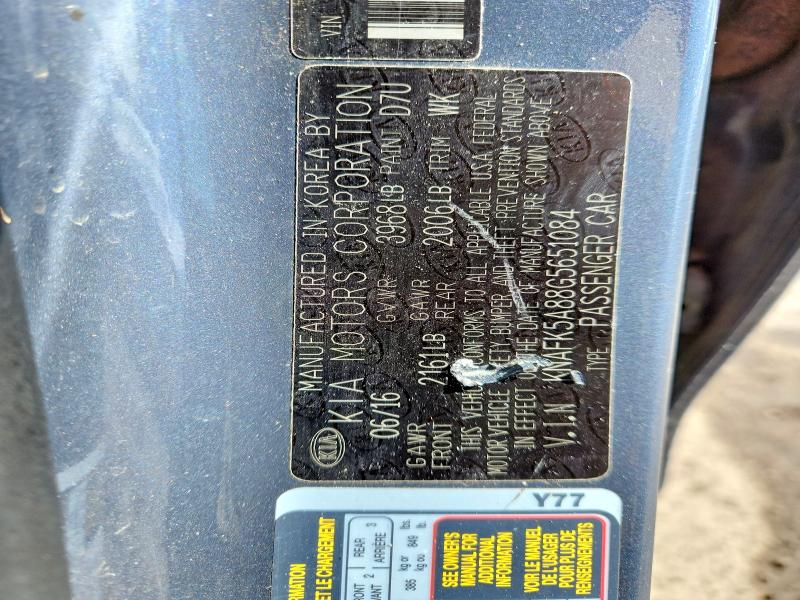 Auction sale of the 2016 Kia Forte5, vin: KNAFK5A88G5651084, lot number: 45950696