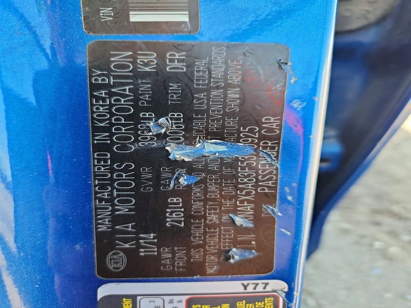 Продаж на аукціоні авто 2015 Kia Forte5, vin: KNAFX5A83F5370925, номер лоту: 47940376