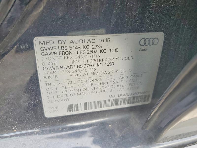 Продаж на аукціоні авто 2016 Audi A4 Allroad, vin: WA1UFAFL8GA002567, номер лоту: 45642906