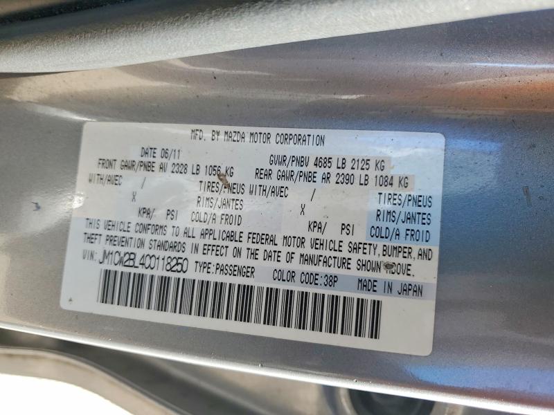 2012 Mazda Mazda5 მანქანა იყიდება აუქციონზე, vin: JM1CW2BL4C0118250, აუქციონის ნომერი: 42035596