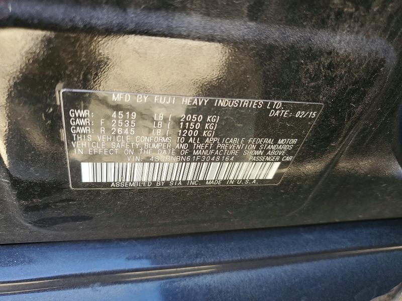 Продажа на аукционе авто 2015 Subaru Legacy, vin: 4S3BNBN61F3048164, номер лота: 41589276
