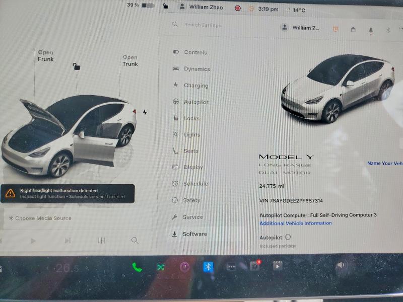 Aukcja sprzedaży 2023 Tesla Model Y, vin: 7SAYGDEE2PF687314, numer aukcji: 46771516
