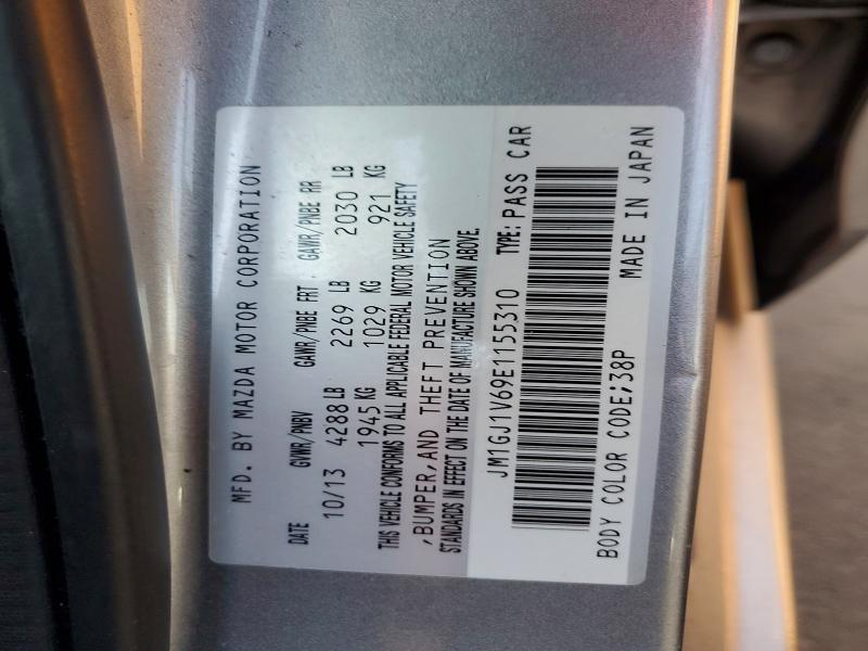 Продажа на аукционе авто 2014 Mazda 6, vin: JM1GJ1V69E1155310, номер лота: 47770416