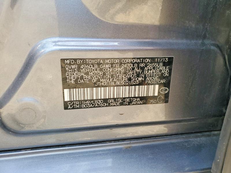 Продажа на аукционе авто 2014 Lexus Gs 350, vin: JTHCE1BL8E5021523, номер лота: 48008936