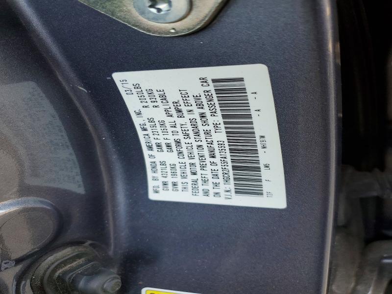 2015 Honda Accord მანქანა იყიდება აუქციონზე, vin: 1HGCR2F55FA135593, აუქციონის ნომერი: 41922736