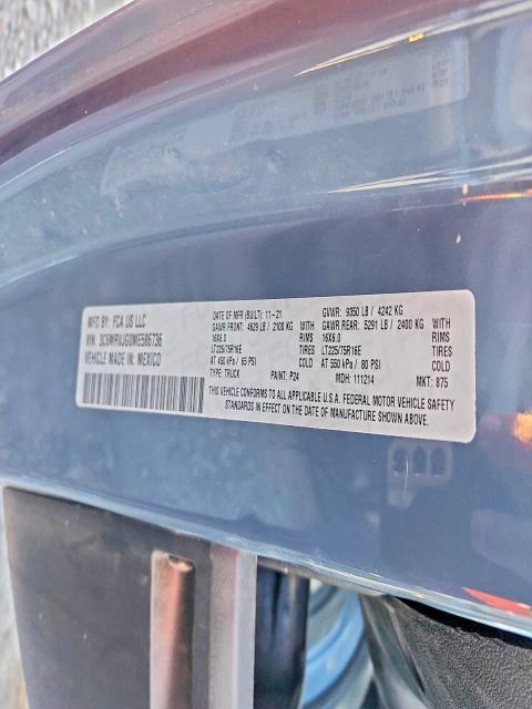 Aukcja sprzedaży 2021 Ram Promaster 3500, vin: 3C6MRVJG0ME586736, numer aukcji: 96279225