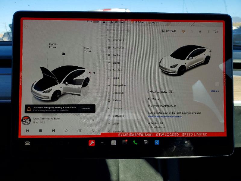 45604276 :رقم المزاد ، 5YJ3E1EA8PF618491 vin ، 2023 Tesla Model 3 مزاد بيع