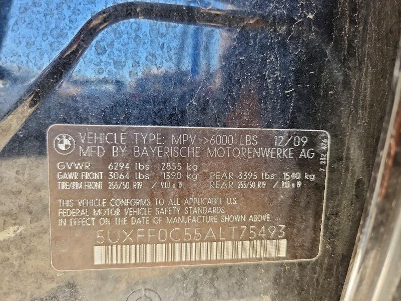 Продажа на аукционе авто 2010 Bmw X5, vin: 5UXFF0C55ALT75493, номер лота: 46029246