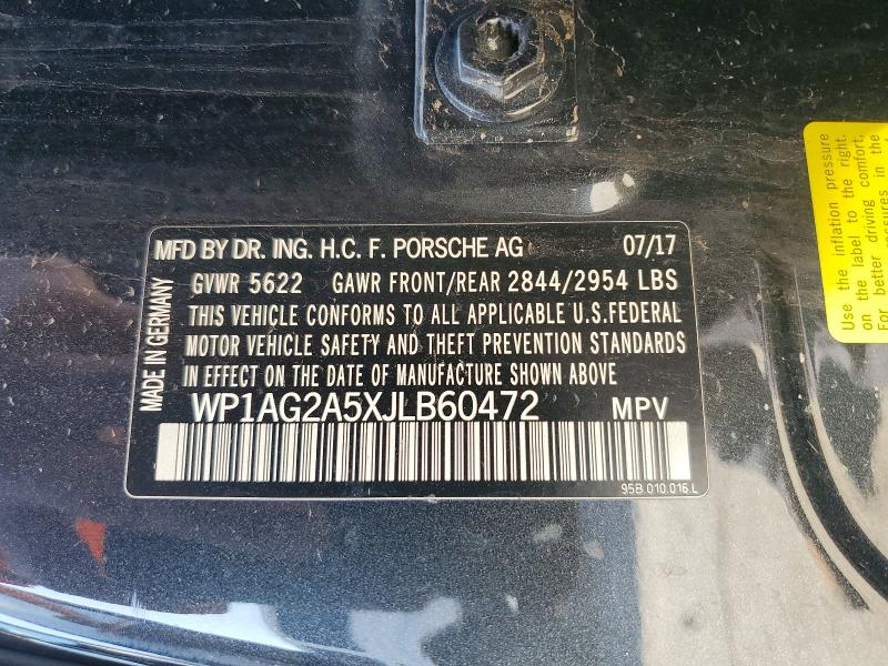 Продаж на аукціоні авто 2018 Porsche Macan, vin: WP1AG2A5XJLB60472, номер лоту: 45668616