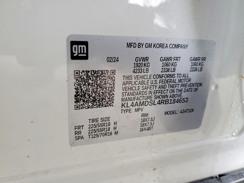 Aukcja sprzedaży 2024 Buick Encore Gx, vin: KL4AMDSL4RB184653, numer aukcji: 46291046