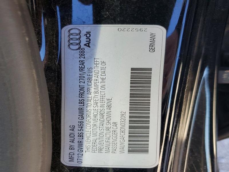 Продаж на аукціоні авто 2013 Audi A7, vin: WAUYGAFC8DN032092, номер лоту: 46016676