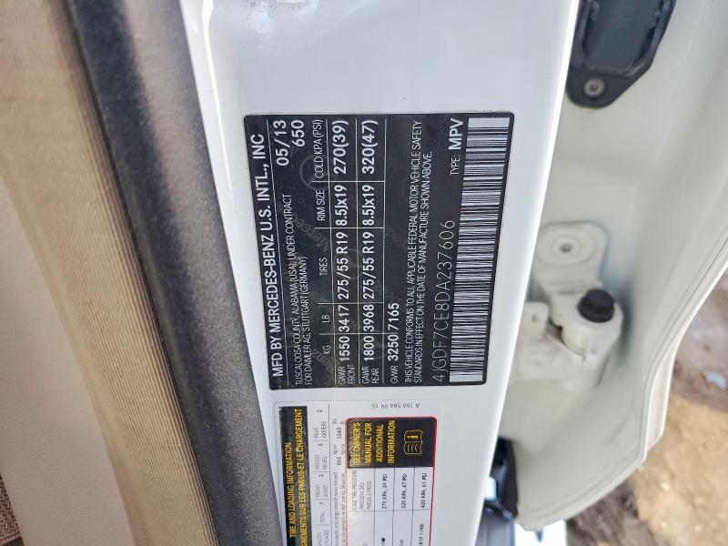 Aukcja sprzedaży 2013 Mercedes-benz Gl, vin: 4JGDF7CE8DA237606, numer aukcji: 47652956
