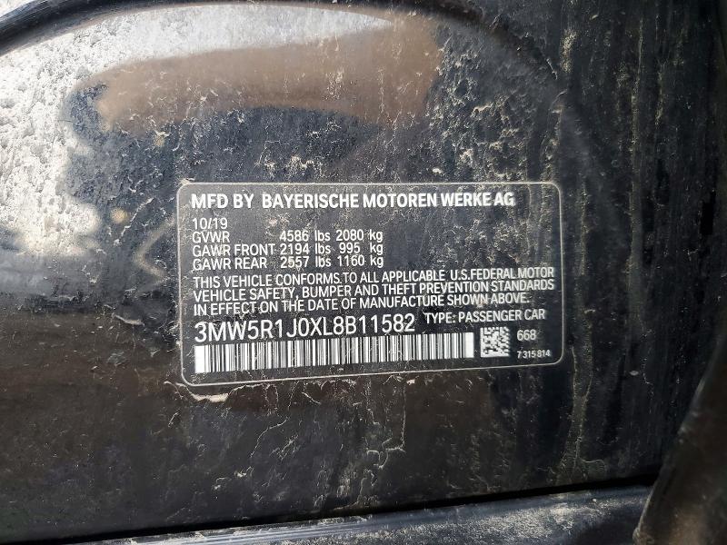 Aukcja sprzedaży 2020 Bmw 330i, vin: 3MW5R1J0XL8B11582, numer aukcji: 46419026