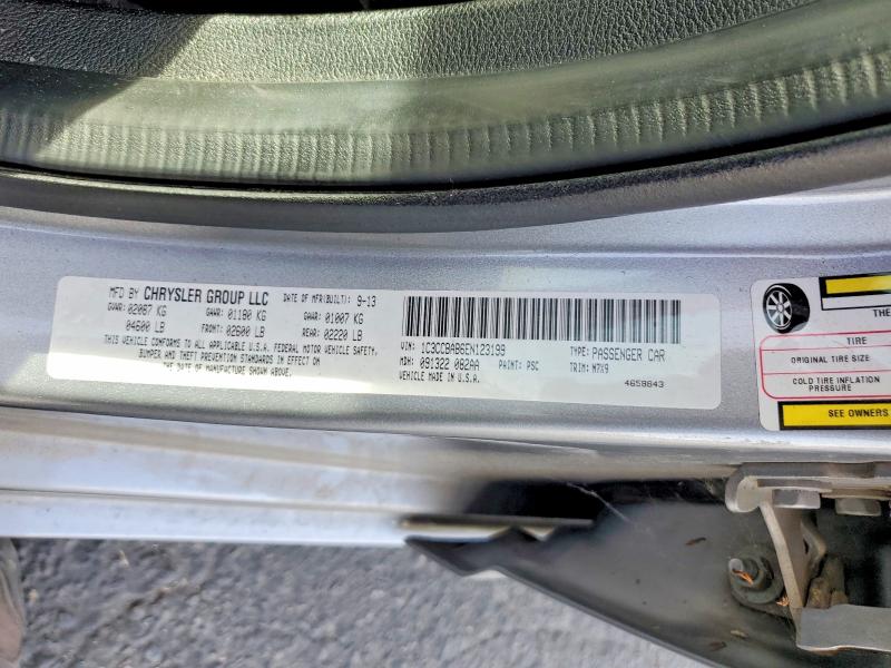 47803736 :رقم المزاد ، 1C3CCBAB6EN123199 vin ، 2014 Chrysler 200 مزاد بيع