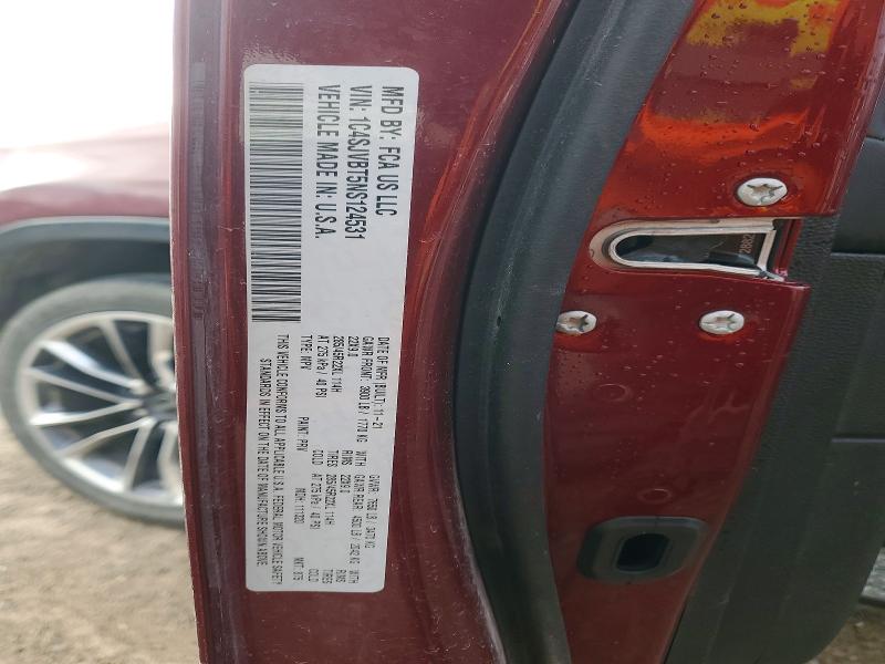 Продаж на аукціоні авто 2022 Jeep Wagoneer, vin: 1C4SJVBT5NS124531, номер лоту: 47977936