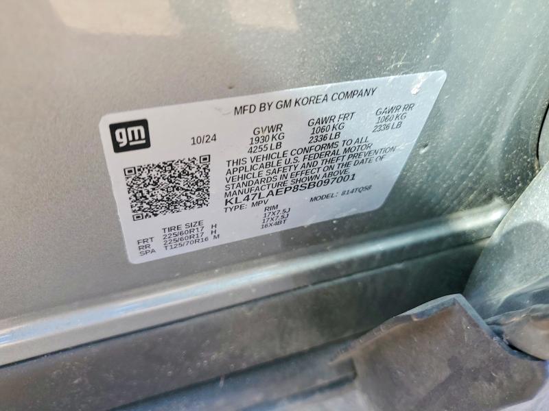 2025 Buick Envista მანქანა იყიდება აუქციონზე, vin: KL47LAEP8SB097001, აუქციონის ნომერი: 46474636