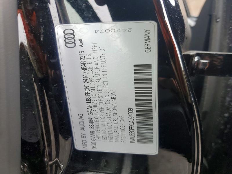 Aukcja sprzedaży 2020 Audi A3, vin: WAUBEGFFXLA094009, numer aukcji: 41988476