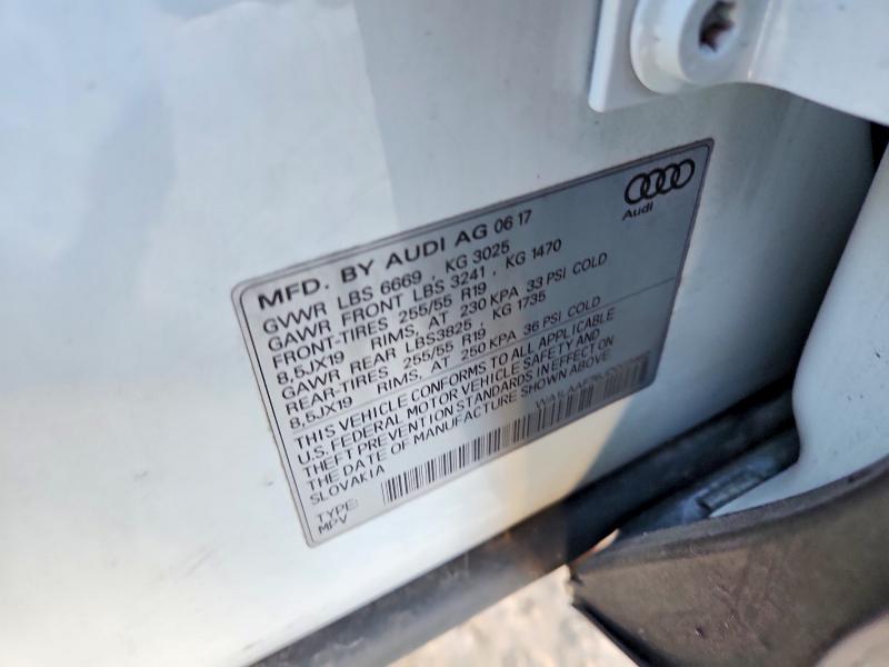 Aukcja sprzedaży 2018 Audi Q7, vin: WA1LAAF76JD003462, numer aukcji: 79028385