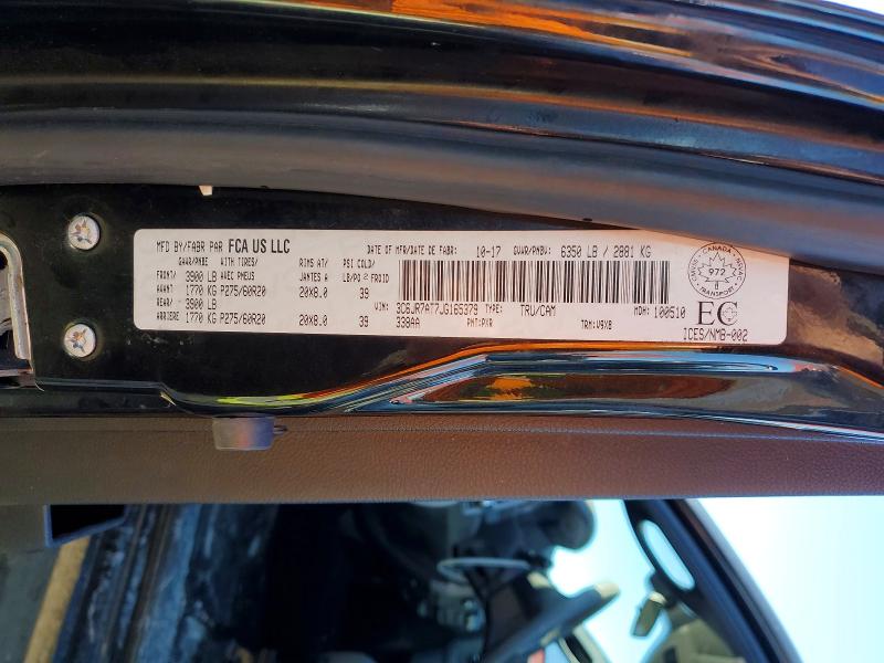 78472225 :رقم المزاد ، 3C6JR7AT7JG165379 vin ، 2018 Ram 1500 مزاد بيع