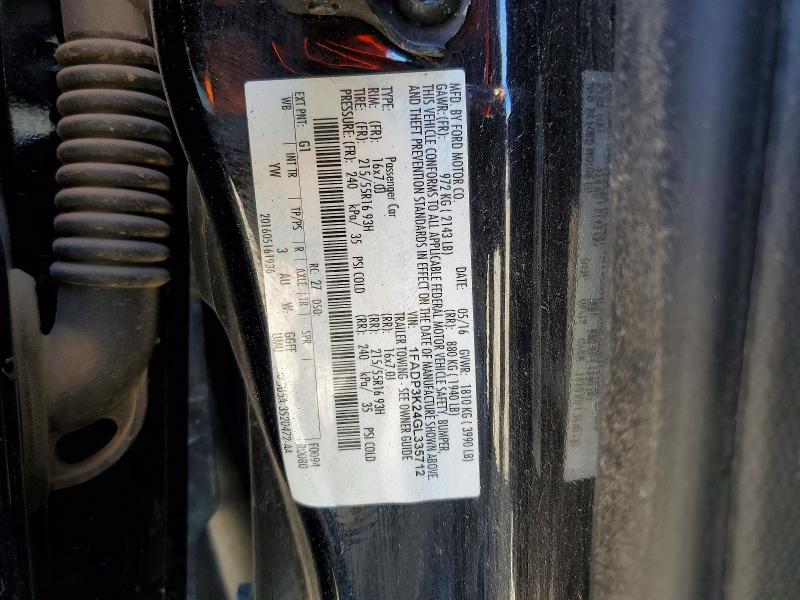 45888836 :رقم المزاد ، 1FADP3K24GL335712 vin ، 2016 Ford Focus مزاد بيع