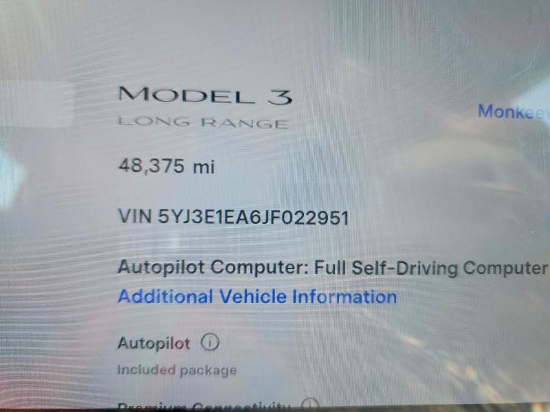 Aukcja sprzedaży 2018 Tesla Model 3, vin: 5YJ3E1EA6JF022951, numer aukcji: 46347246