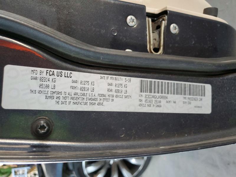 Aukcja sprzedaży 2018 Chrysler 300, vin: 2C3CCAAGXJH308994, numer aukcji: 79497095