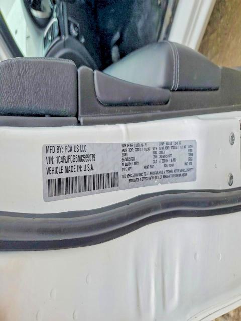 2021 Jeep Grand Cherokee მანქანა იყიდება აუქციონზე, vin: 1C4RJFCG6MC565079, აუქციონის ნომერი: 79622835