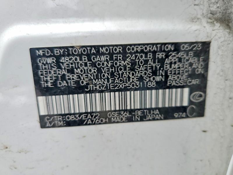 Продажа на аукционе авто 2023 Lexus Is 350, vin: JTHGZ1E2XP5031188, номер лота: 46579086