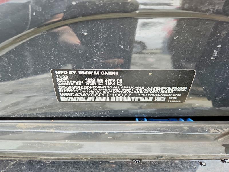 Продажа на аукционе авто 2023 Bmw M3, vin: WBS43AY06PFP10877, номер лота: 45772756