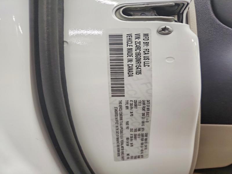 79932765 :رقم المزاد ، 2C4RC1BG0NR154705 vin ، 2022 Chrysler Pacifica مزاد بيع