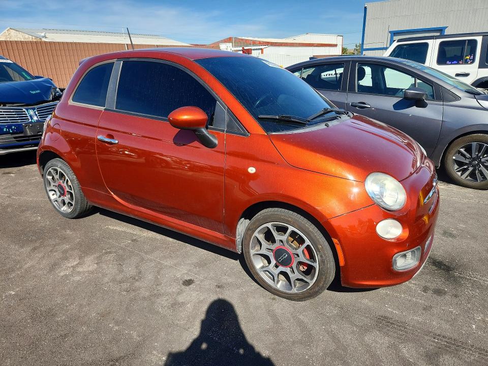 2012 Fiat 500 მანქანა იყიდება აუქციონზე, vin: 3C3CFFBR2CT270496, აუქციონის ნომერი: 46552686