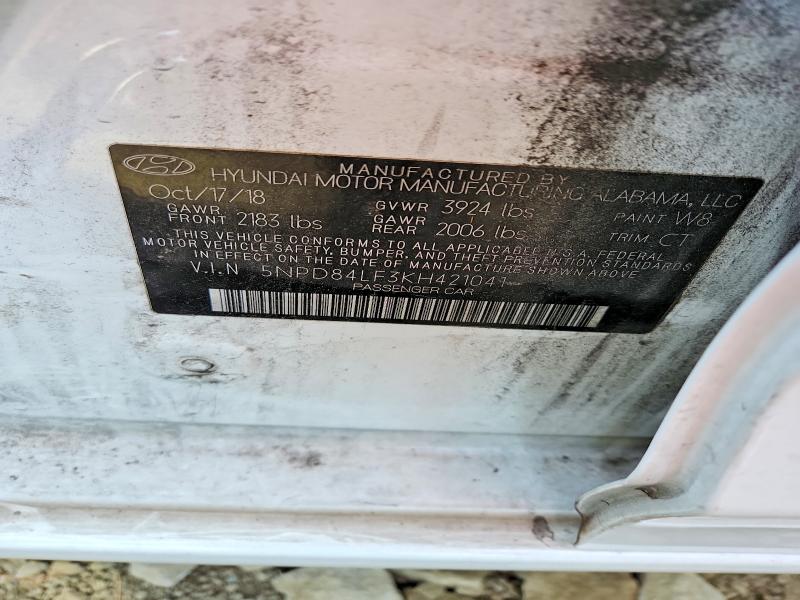 Продажа на аукционе авто 2019 Hyundai Elantra, vin: 5NPD84LF3KH421041, номер лота: 48169266
