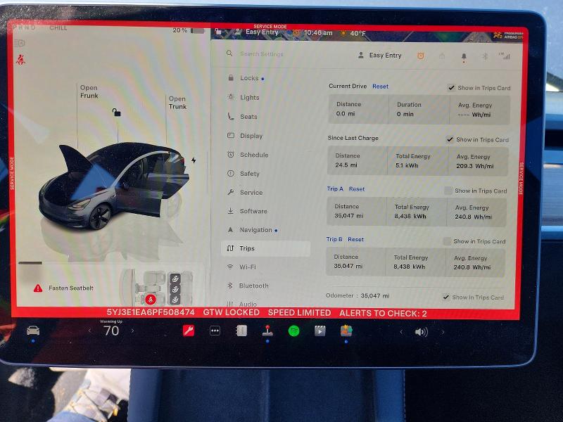 47041426 :رقم المزاد ، 5YJ3E1EA6PF508474 vin ، 2023 Tesla Model 3 مزاد بيع