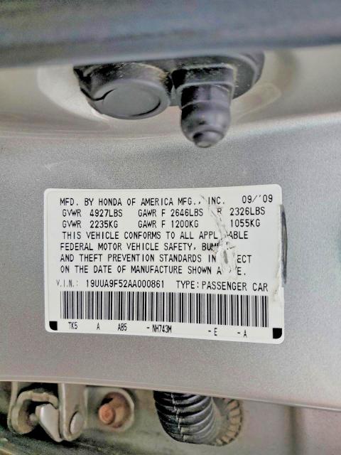 Aukcja sprzedaży 2010 Acura Tl, vin: 19UUA9F52AA000861, numer aukcji: 45985566