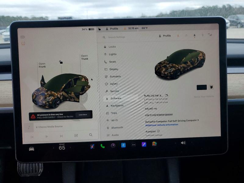 79129045 :رقم المزاد ، 5YJ3E1EB6NF289991 vin ، 2022 Tesla Model 3 مزاد بيع