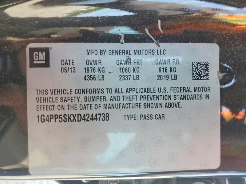 Продажа на аукционе авто 2013 Buick Verano, vin: 1G4PP5SKXD4244738, номер лота: 45841706