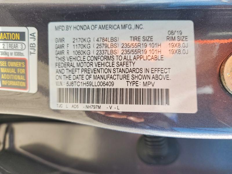 Aukcja sprzedaży 2020 Acura Rdx, vin: 5J8TC1H59LL006409, numer aukcji: 46836776