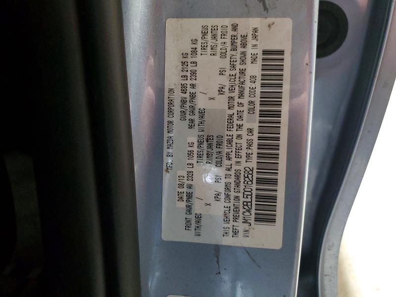 79846525 :رقم المزاد ، JM1CW2BL5D0162582 vin ، 2013 Mazda 5 مزاد بيع