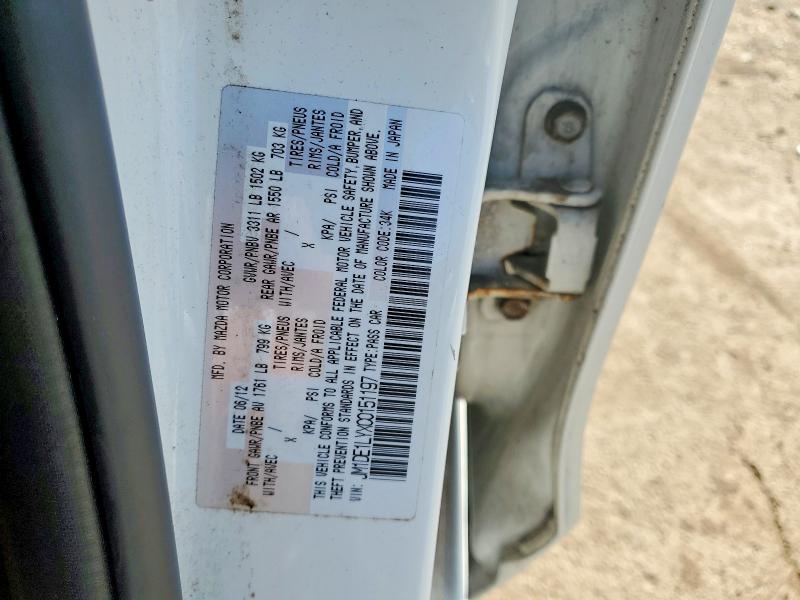2012 Mazda Mazda2 მანქანა იყიდება აუქციონზე, vin: JM1DE1LYXC0151197, აუქციონის ნომერი: 46298516