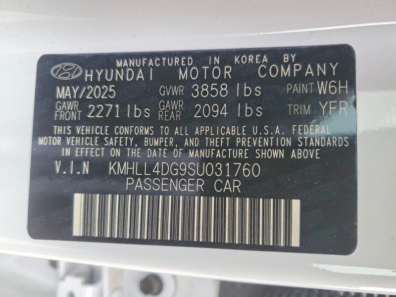 Aukcja sprzedaży 2025 Hyundai Elantra, vin: KMHLL4DG9SU031760, numer aukcji: 48351896